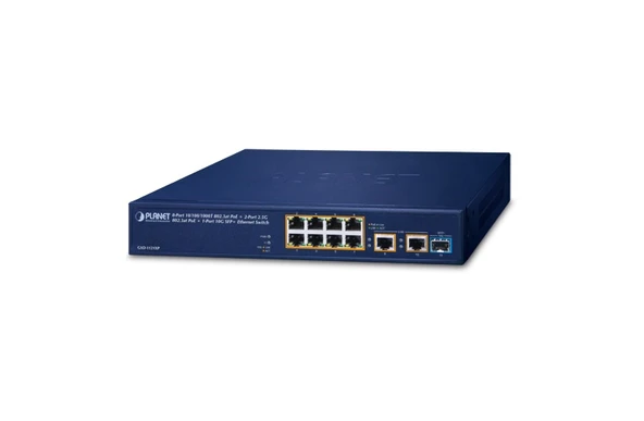 Yönetilemeyen Gigabit PoE Switch (Unmanaged Gigabit PoE Switch)<br>
8 x 10/100/1000BASE-T 802.3at/af PoE+ Injector port<br>
2 x 100/1000/2500BASE-T 802.3at/af PoE+ Injector port<br> - 1