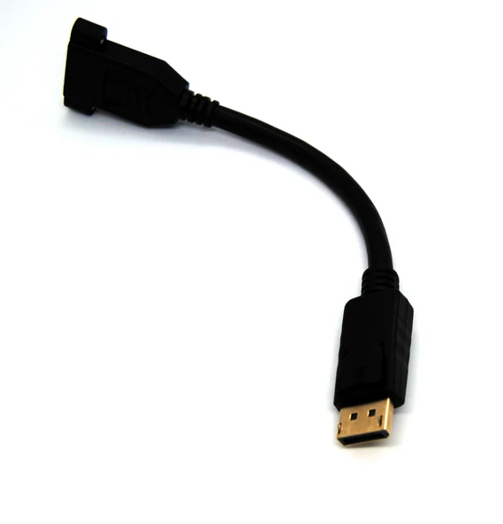 Beek DisplayPort (DP) Panel Montaj Tipi Çevirici, DP Erkek <-> DP Dişi Vidalı, Altın Kaplama, 0.15 metre - 1
