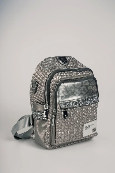 Tulip Gri Cilt Sırt Çantası - 4