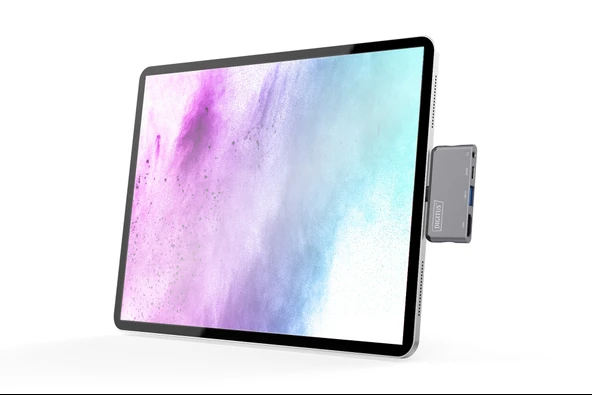 Digitus 4 Port USB-C™ Mobil Docking Station, 4 Port (Digitus USB-C™ Mobile Docking Station, 4 Port)<br>
1 x HDMI<br>
1 x USB 3.0<br>
1 x Ses (Kulaklık/Mikrofon)<br>
1 x USB-C ( - 1