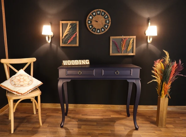 Wooding Mobilya 100 Cm Çekmeceli Masif Lacivert Dresuar ürün görseli 1