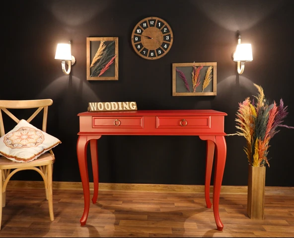 Wooding Mobilya 100 Cm Çekmeceli Masif Kırmızı Dresuar ürün görseli