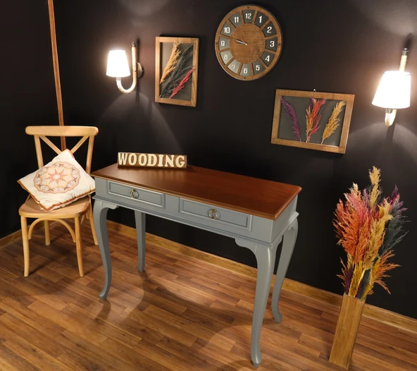 Wooding 110 Cm Çekmeceli Masif Gri Ceviz Dresuar ürün görseli