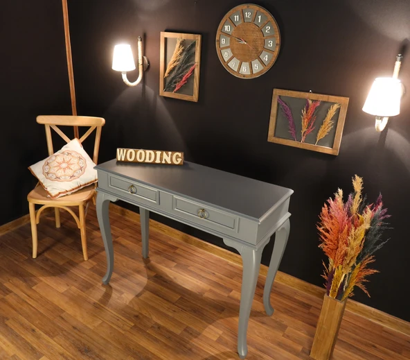 Wooding 110 Cm Çekmeceli Masif Gri Dresuar ürün görseli