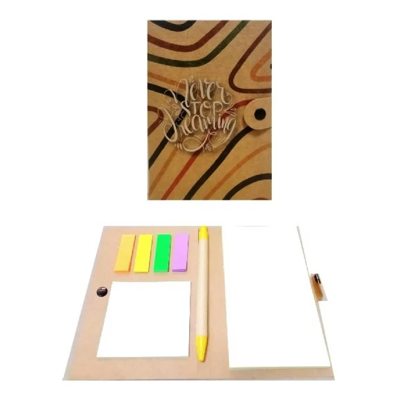 NotYaz 100x150 Never Stop Dreaming 50 Yaprak Kilitli Kraft Bloknot (KB-1728) ürün görseli