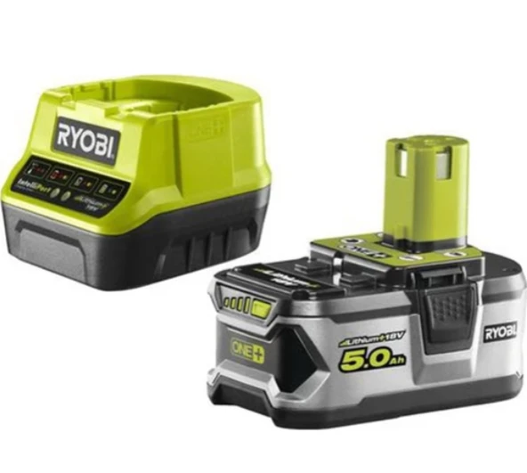 Ryobi RC18120150 18Volt / 5,0 Ah Li-Ion Yedek Akü ve Akü Şarj Cihazı ürün görseli 1