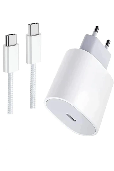 Iphone  17 -17air- 17 pro/max 15 16 - 15 16 Pro-15 16 Plus- 15 16 Pro Max 16e Uyumlu Hızlı Şarj Aleti 20w hasır kablolu set ürün görseli