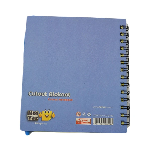 NotYaz 12x10 60 Yaprak Kalemli-Cetvelli Not Defteri Bloknot İstanbul Motifleri Çizgili- Kız Kulesi (GD-8193) - Resim 5