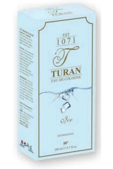 Turan Ice Parfümlü Kolonya 200 ml - 1