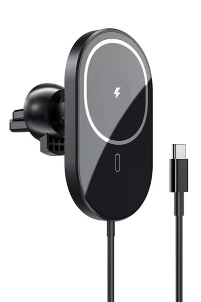 15w Mıknatıslı Takılabilen Hızlı Şarj Tüm Cihaz Ve Araçlara Uyumlu Araç İçi Şarj Cihazı - Resim 7