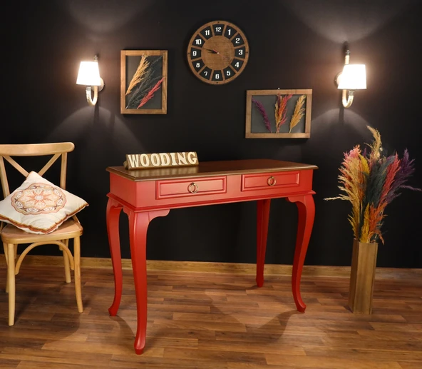 Wooding Mobilya 120 Cm Çekmeceli Masif Kırmızı Ceviz Dresuar ürün görseli