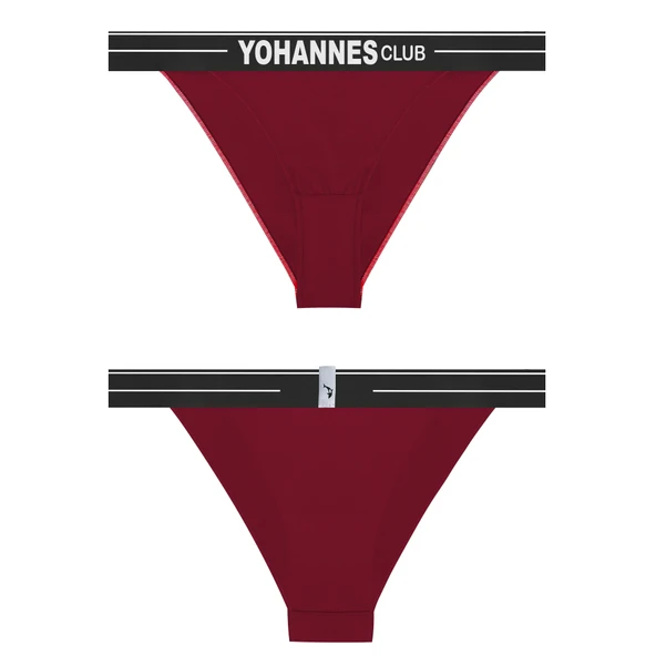 Yohannes Club, Kadın Lastik Bantlı Brazilian Külot, Çok Renkli, Çoklu Paket, 4'lü Paket - Resim 8