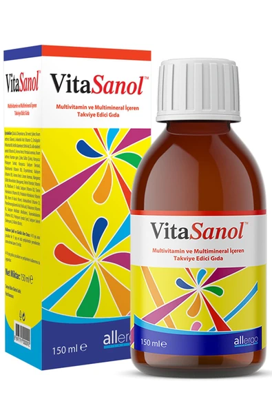 Allergo Vitasanol Multivitamin Şurup 150ml ürün görseli 1