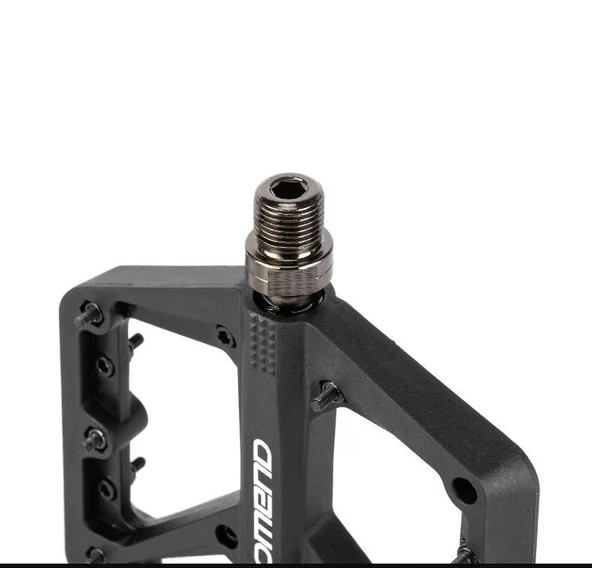 Promend Renkli Platform Pedal MTB Freeride Kaymaz Rulmanlı Plastik Pedal Ultra Hafif Kırmızı Renk - Resim 12