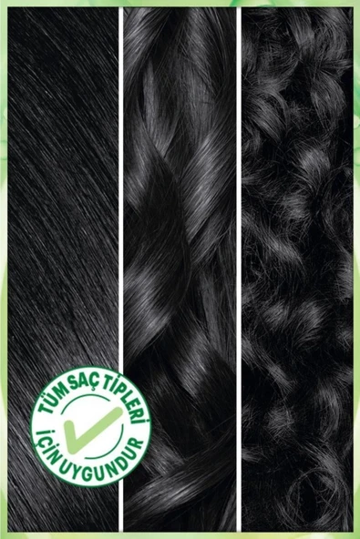 Garnier Nutrisse 1.0 Siyah Besleyici Kalıcı Krem Saç Boyası - 5