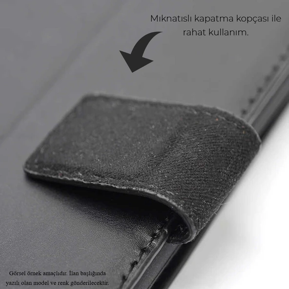 Vivo V50 Lite 5G Uyumlu Deri Görünümlü Cüzdanlı Standlı Kapaklı Kılıf - 2