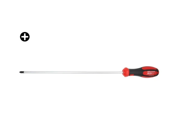 Ceta Form CPlus Yıldız Uçlu Tornavida Ekstra Uzun Süngü Ph2 x 300 mm-CETA F14-002-300 ürün görseli