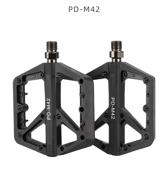 Promend Renkli Platform Pedal MTB Freeride Kaymaz Rulmanlı Plastik Pedal Ultra Hafif Siyah Renk ürün görseli