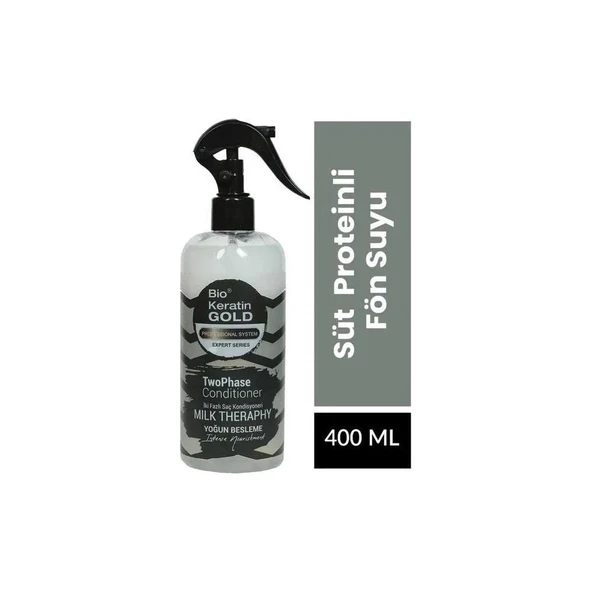 Bio Rio Keratin Gold 400 Ml 2 Falzlı Milk Threapy Yoğun Besleme Sıvı Saç Kremi Fön Suyu - 1