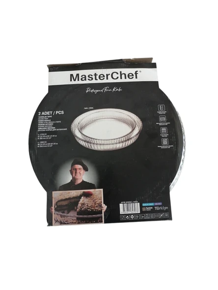 Masterchef 2'li Yuvarlak Fırın Tepsisi (Borcam) - Resim 2