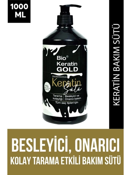 Bio Rio Keratin Gold 1000 Ml Milk Threapy Yoğun Besleme ve Kolay Tarama Keratin Sütü