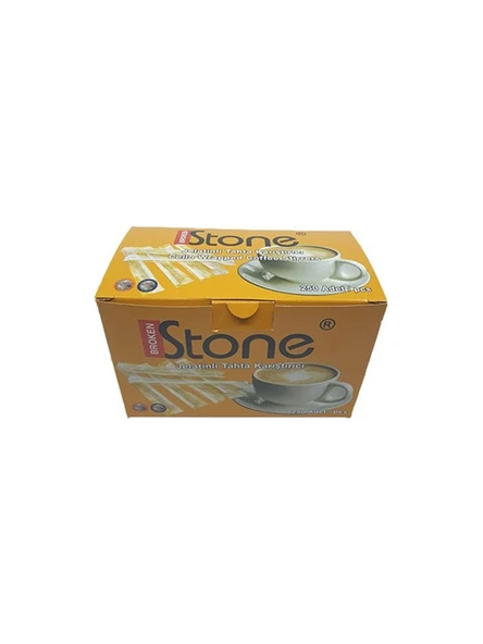 Broken Stone Tek Jelatin Sargılı Ahşap Karıştırıcı 11 cm 250'li - Resim 2