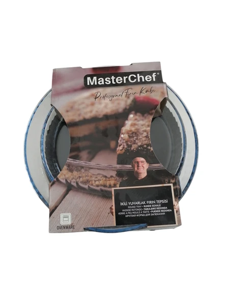 Masterchef 2'li Yuvarlak Fırın Tepsisi (Borcam) ürün görseli 1