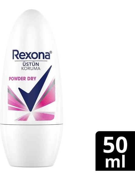 Rexona Kadın Roll On Deodorant Powder Dry 72 Saat Kesintisiz Koruma 50 ml ürün görseli 1