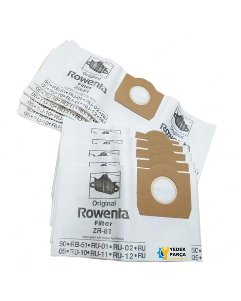 Rowenta Uyumlu ZR-80/ZR-804 Süpürge Kağıt Toz Torbası 10 Adet ürün görseli