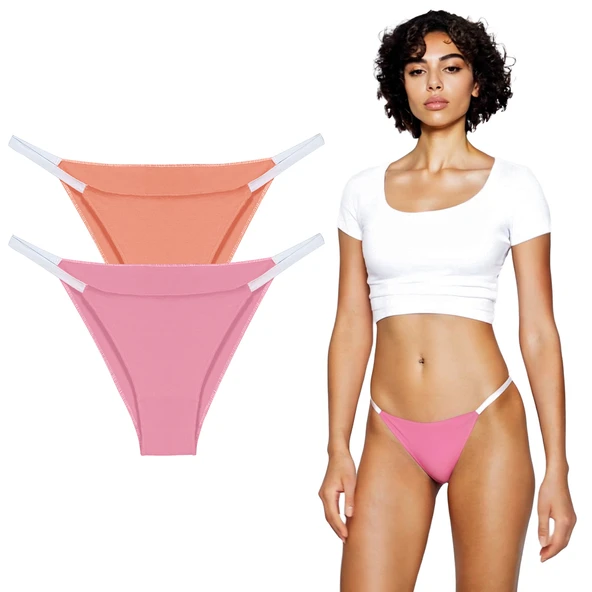 YohannesClub, Kadın, Brazilian String Külot, Nazik Dikiş ve Rahat Kesim, Çoklu Paket ürün görseli