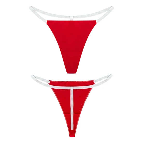 YohannesClub, Kadın, T-Thong String Külot, İz Yapmayan Rahat Kesim,Çoklu Paket - Resim 4