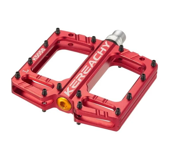 Kereachy 3 Rulmanlı Ultralight Alüminyum Alaşımlı Mtb Bmx Geniş Platform Bisiklet Pedalı Kırmızı ürün görseli 1