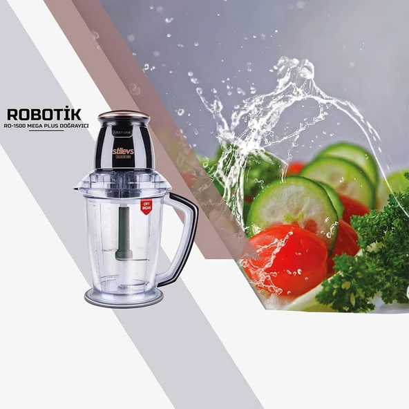 Stilevs Robotik Ro-1500 Mega Doğrayıcı Rondo Siyah-Bakır - 2