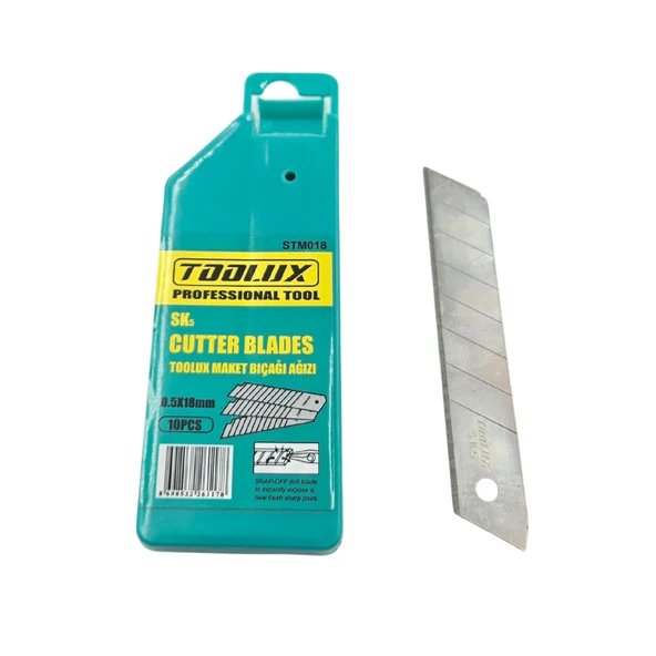 Eltos STM018 18mm Maket Bıçağı Yedeği 10 Adet ürün görseli 1