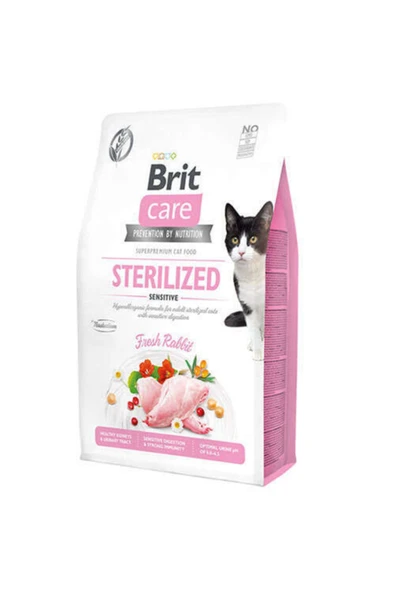 Brit Care Tahılsız Tavşan Etli Kısırlaştırılmış Yetişkin Kedi Maması 2 Kg ürün görseli