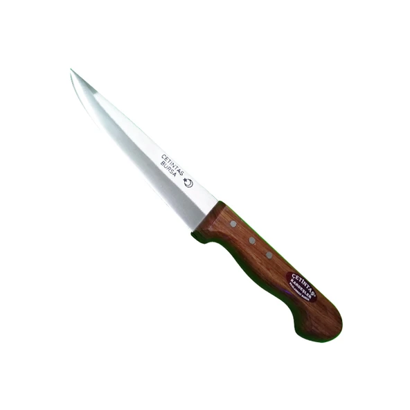 Çetintaş Bursa Kurban ve Kasap Bıçağı No:1, 14 cm, Ahşap Gül Sap - 1