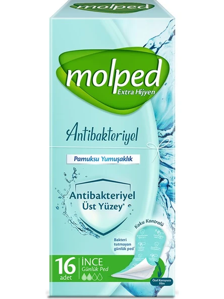 Molped Günlük Ped Antibakteriyel İNCE16 Lı ürün görseli 1