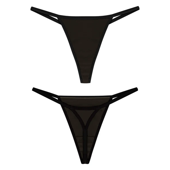 YohannesClub, Kadın, Thong String, Nazik Lastik Yapısı, Rahat Kesim - Resim 7