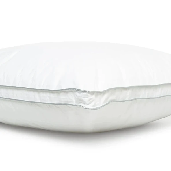 Le Vele İkiz Kaz Tüyü Körüklü Yastık - 50x70 cm - Beyaz - Resim 4