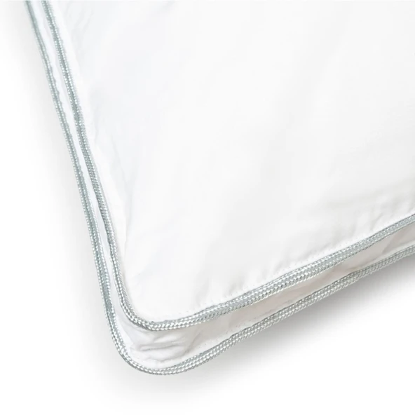 Le Vele İkiz Kaz Tüyü Körüklü Yastık - 50x70 cm - Beyaz - Resim 5