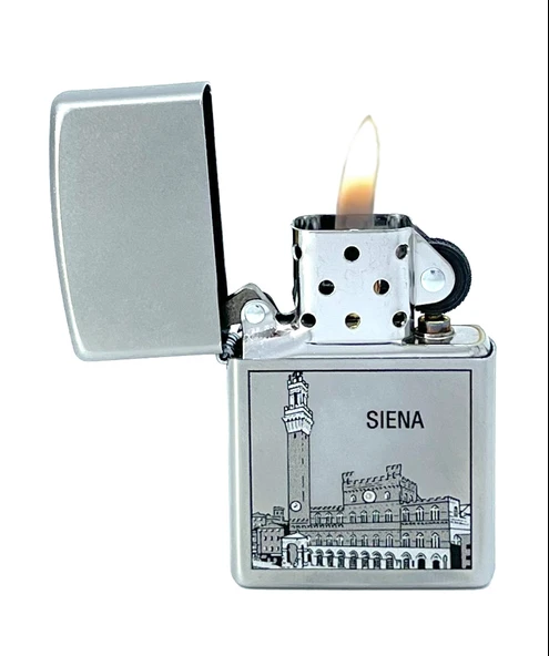 Zippo Siena Piazza Del Campo Dizayn Çakmak - Resim 3