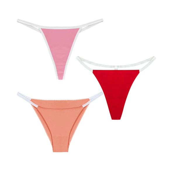 Yohannes Club Kadın, 3'lü String Set, Renk Seçenekli, Çoklu Paket ürün görseli