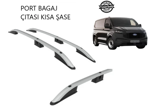 TRANSİT CUSTOM VAN KISA ŞASE 2025 2026 2027 PORTBAGAJ TAVAN ÇITASI GRİ ürün görseli