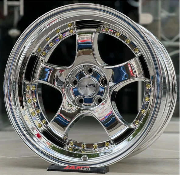 5*120*18*8.5 ET25 CH73.1 CHROME GOLD RİVETS SSR ürün görseli