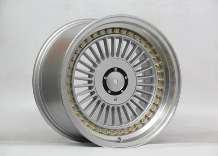 4*100*16 4*108*16*10.0 ET10 CH73.1 SILVER LIP POLISH GOLD RIVES ALPIN ürün görseli