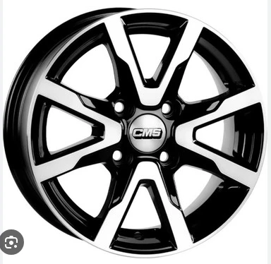 4*108*14*6.0 ET15 CH67.2 CMS-1010 GLOSSY BLACK DIAMOND ürün görseli