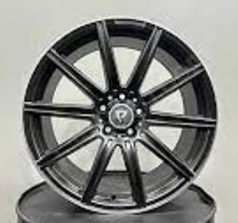 5*112*19*8.5 ET45 CH66.56 BK5352 BLACK LIP POLISHED - 1
