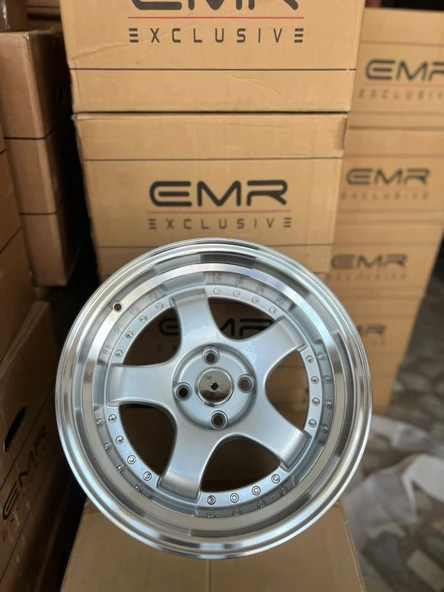 4*100*16*9.0 ET15 CH67.1 EMR-L002-11 SILVER LIP POLISH+CHOME RIVET ürün görseli