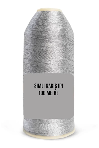 Nakış Simi 100 Metre Gümüş ürün görseli