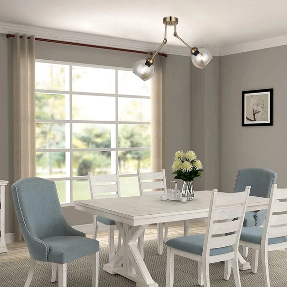 Pore 2'li Antik Lak Plafonyer - Resim 2